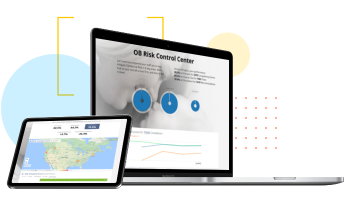 Product mockup of the Quality OB HealthStream Software